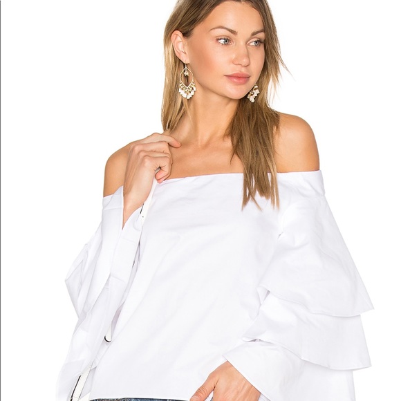 TIERED TOP IN WHITE - Picture 2 of 4